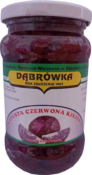 Kapusta czerwona kiszona pasteryzowana 320 g 