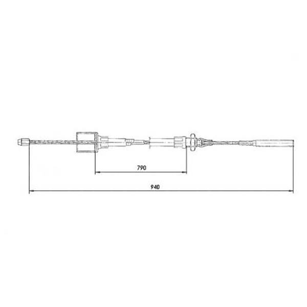 Linka hamulcowa KNOTT 730/940
