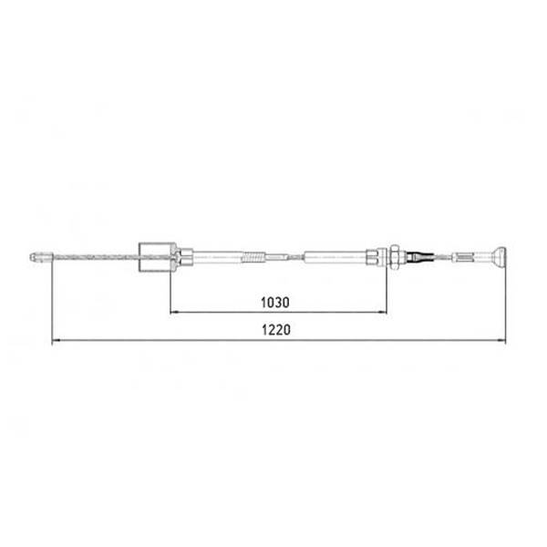 Linka hamulcowa 1030/1220 nowy typ