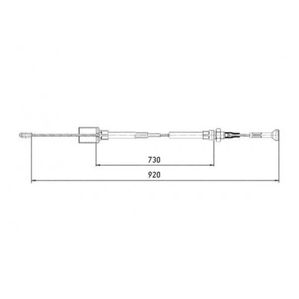 Linka hamulcowa KNOTT 730/920 nowy typ