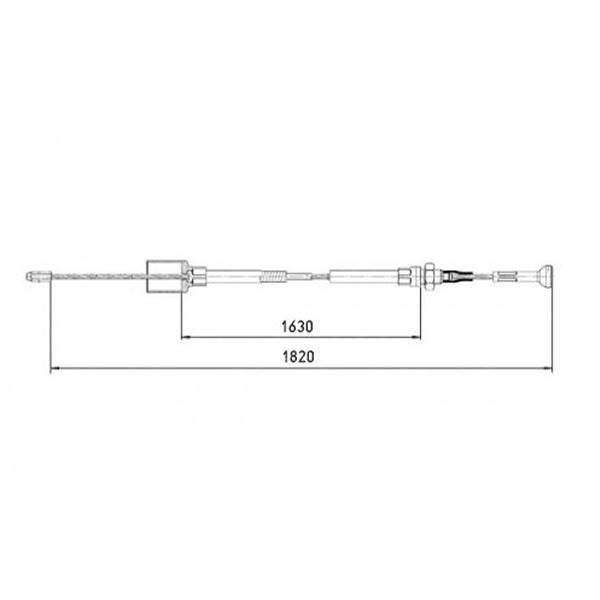 Linka hamulcowa KNOTT 1630/1820 nowy typ