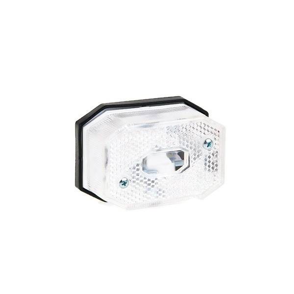 FT-001 BZPQS075M05 Lampa obrysowa, biała z odblaskie