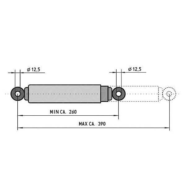 Amortyzator osi 1800 kg