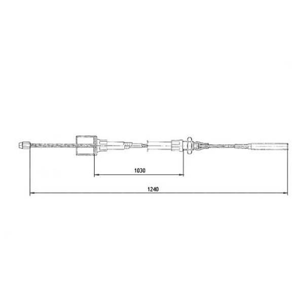 Linka hamulcowa KNOTT 1030/1240