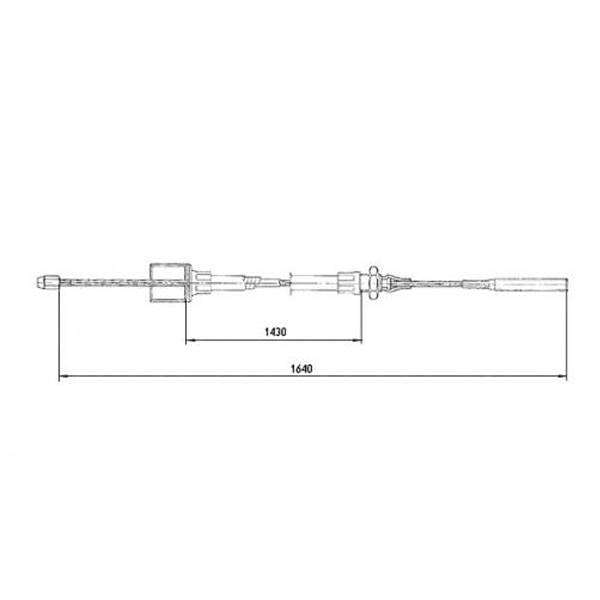 Linka hamulcowa KNOTT 1430/1640