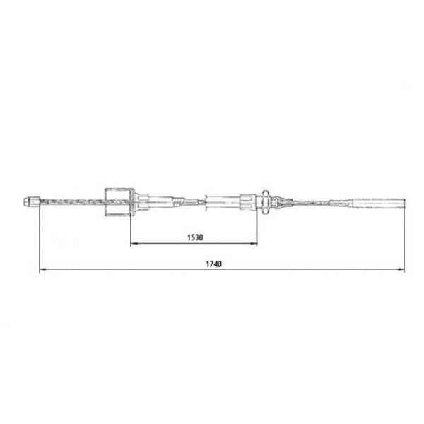 Linka hamulcowa KNOTT 1530/1740