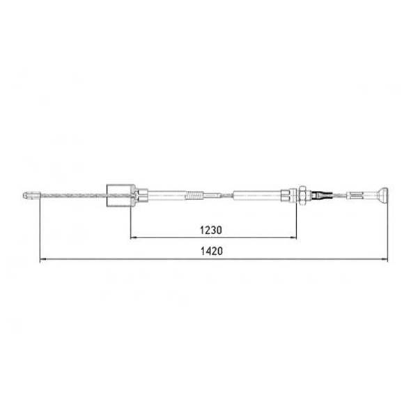 Linka hamulcowa KNOTT 1230/1440 nowy typ
