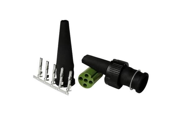 WTYK BAJONET 5-PIN, prawa, zielona