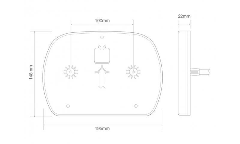Lampa tylna EU200L