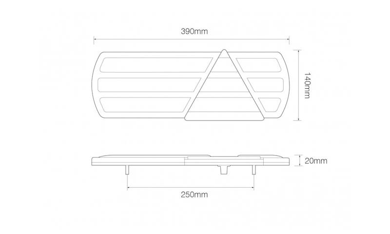 Lampa tylna zespolona lewa LED 12/24V