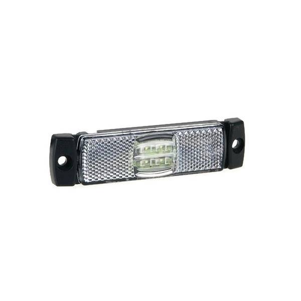 FT017B Lampa obrysowa biała LED 12-30V QS075