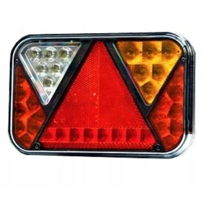 FT-270 L NT LED COF BAJONET 5 PIN Lampa tylna uniwersalna lewa z trójkątem odblaskowym LED 12V