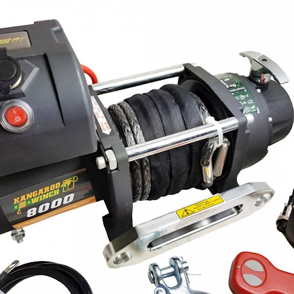 Wyciągarka K8000E 12V z liną syntetyczną