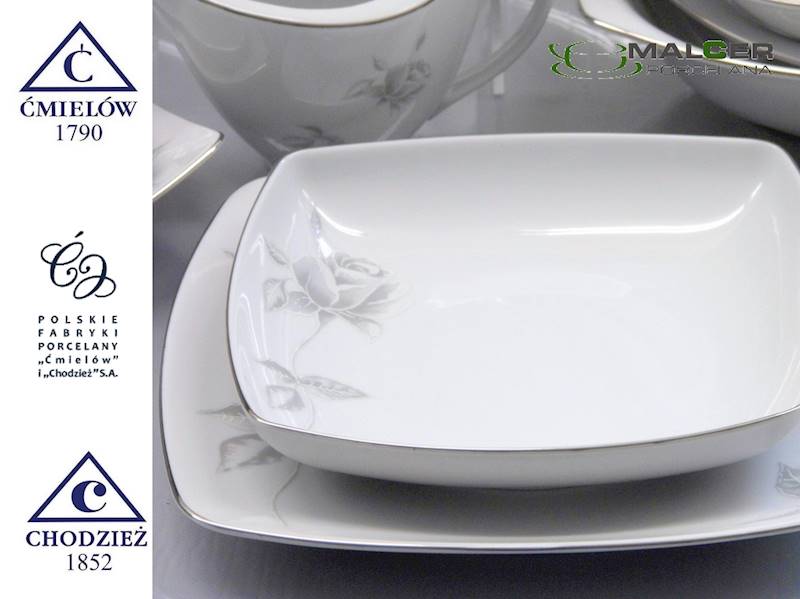komplet talerzy 6/18 dek: E758 AKCENT nowy