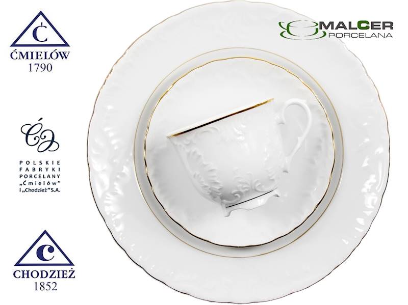 serwis do kawy 6/21 3604 Linia Złota ROCOCO fil.25