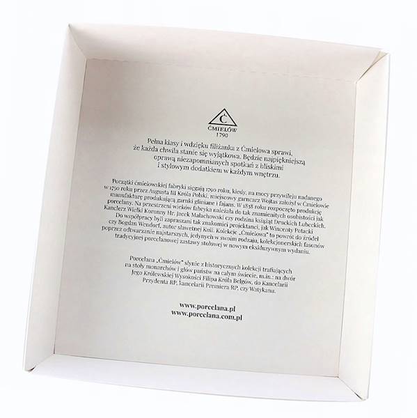 filiżanka ze spodkiem 020 dek: B014 IWONA GIFT BOX