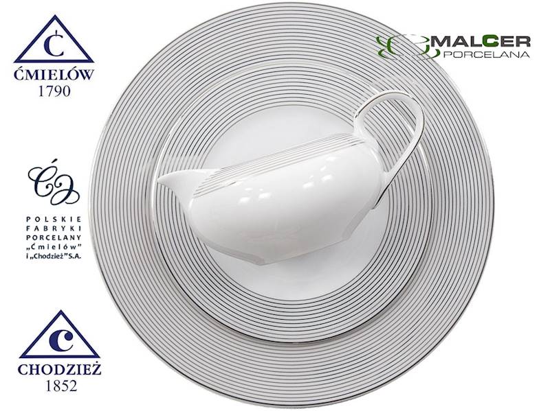 serwis obiadowy 12/45 E520 Linea Platynowa YVONNE
