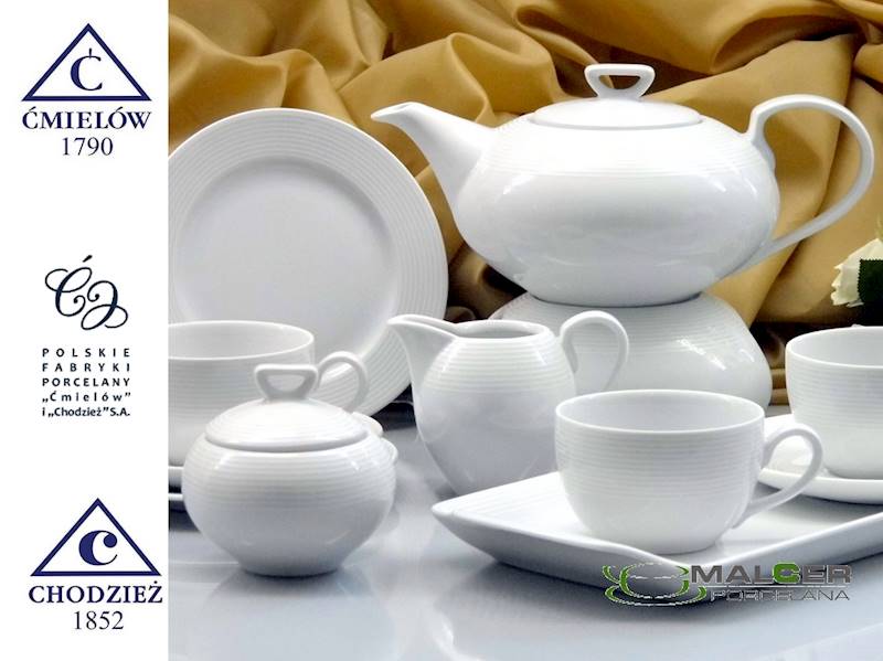 serwis do herbaty 12/41 E755 Biała Linea YVETTE 