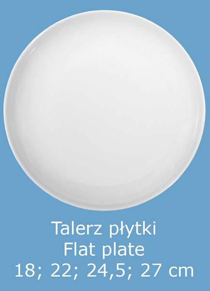 talerz płytki 27 dek: 0000 Biały ATELIER gat.3