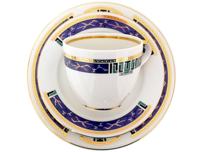 komplet talerzy 6/18 Blue Lady NINA pł.24