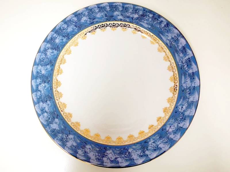półmisek okrągły 32 Blue & Gold NINA