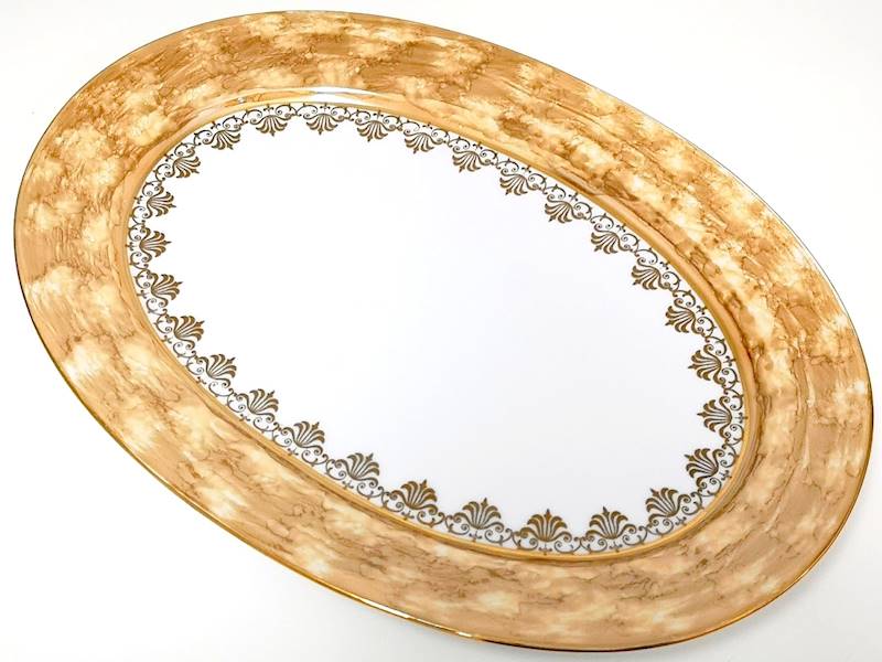 półmisek owalny 24 Brown & Gold NINA