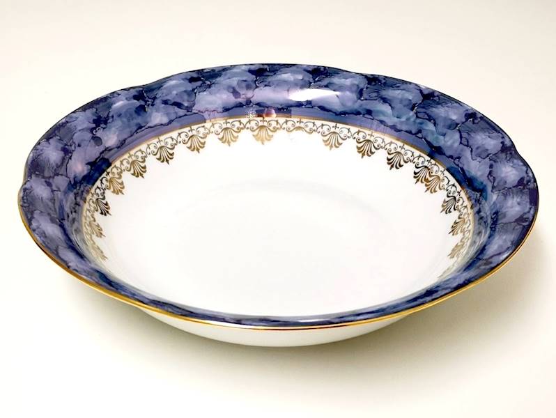 salaterka okrągła 26 Blue & Gold KAMELIA