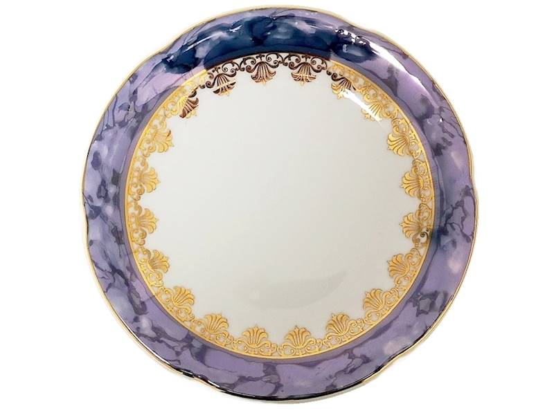 talerz płytki 24 Blue & Gold KAMELIA