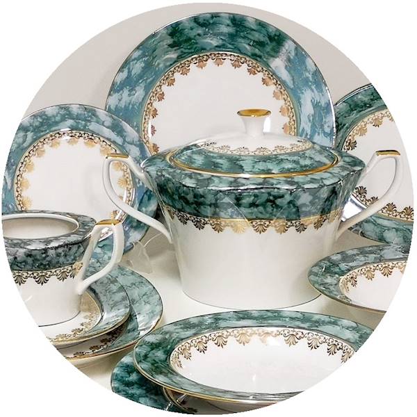 serwis obiadowy 12/42 Green & Gold ZUZANNA