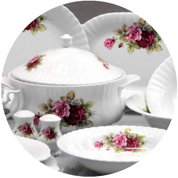 serwis obiadowy 12/45 Eden Rose IWONA 1 rzut