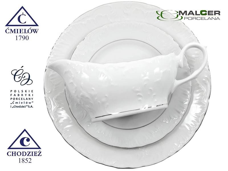 serwis obiadowy 12/44 3605 Platyn. Linia ROCOCO BW