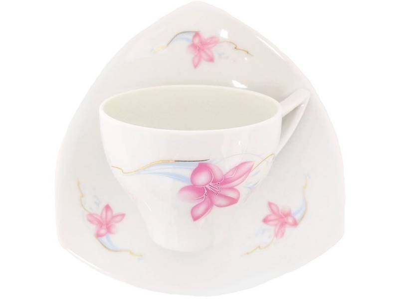 serwis do kawy 12/27 dek: 069 Red Flower KOLIBER