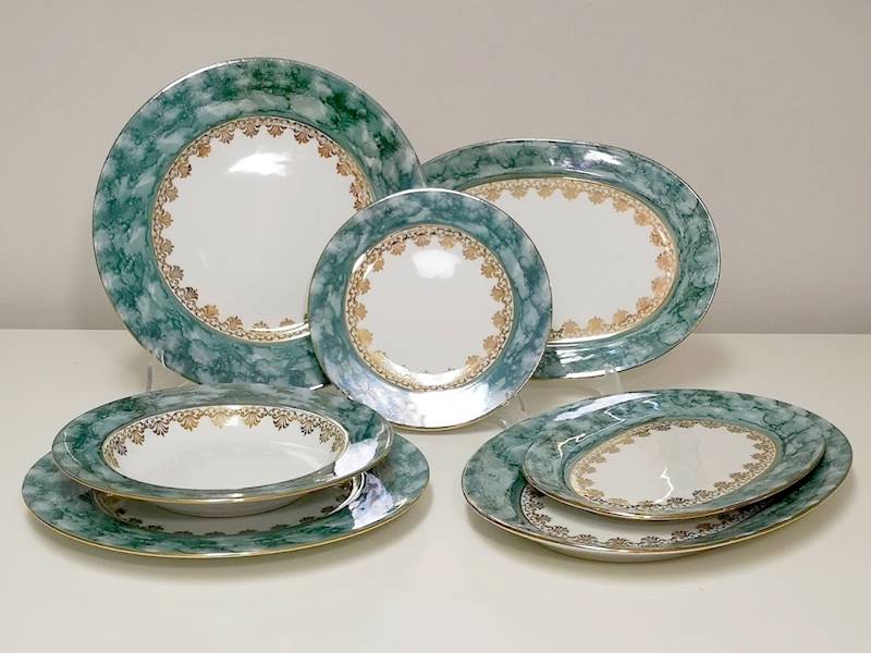 serwis obiadowy 12/42 Green & Gold ASTRA BW