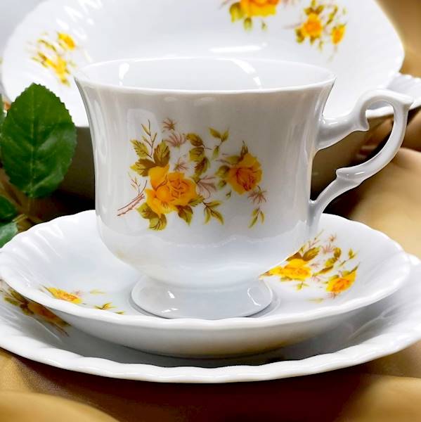 serwis do kawy 12/39 Golden Rose IWONA 3 rzuty