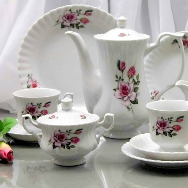 serwis do kawy 12/39 dek: 873 Red Roses IWONA