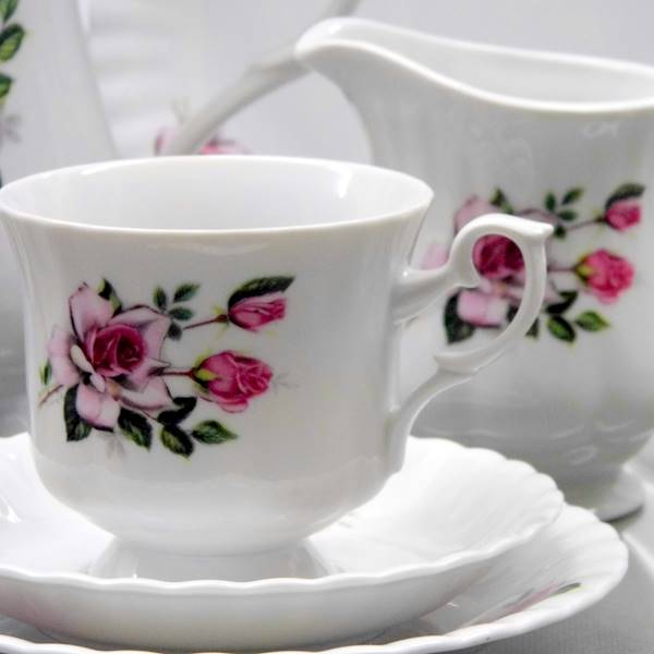 serwis do kawy 6/21 dek: 873 Red Roses IWONA