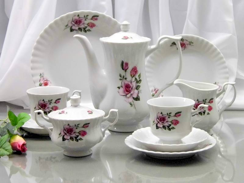 serwis do kawy 6/21 dek: 873 Red Roses IWONA