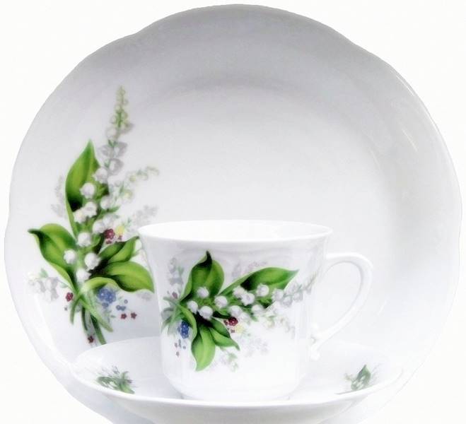 serwis do kawy 6/12 Konwalia KAMELIA