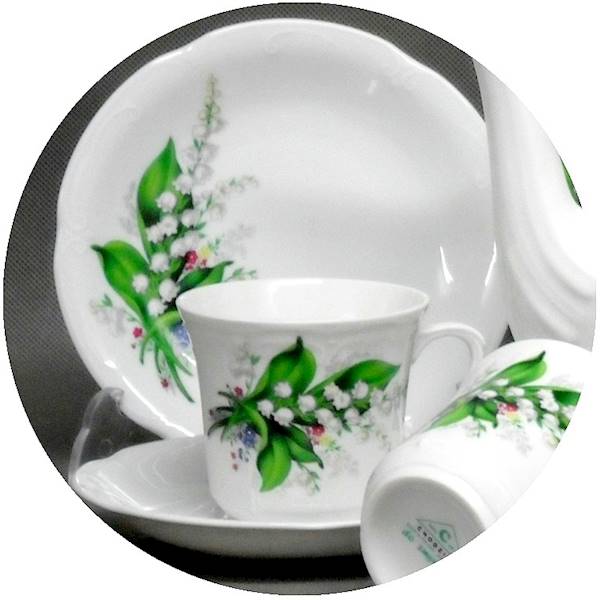 serwis do kawy 6/12 Konwalia KAMELIA