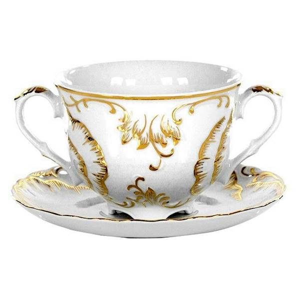 bulionówka ze spodkiem 033 dek: 7830 ROCOCO 6/12