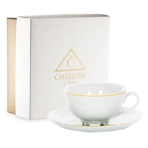 filiżanka ze spodkiem 022 dek:3604 ROCOCO GIFT BOX