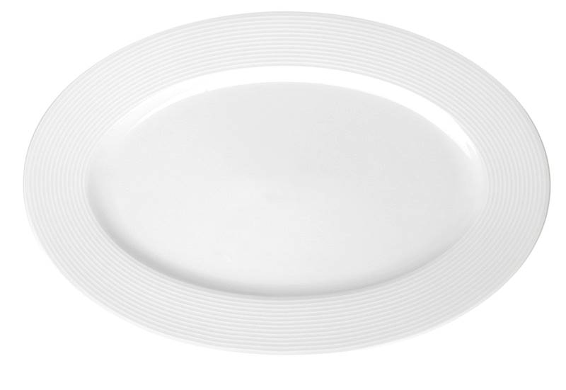 półmisek owalny 36 dek: E755 Biała Linea YVETTE 