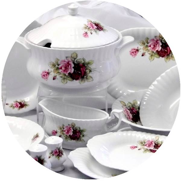 serwis obiadowy 12/45 Eden Rose IWONA 3 rzuty