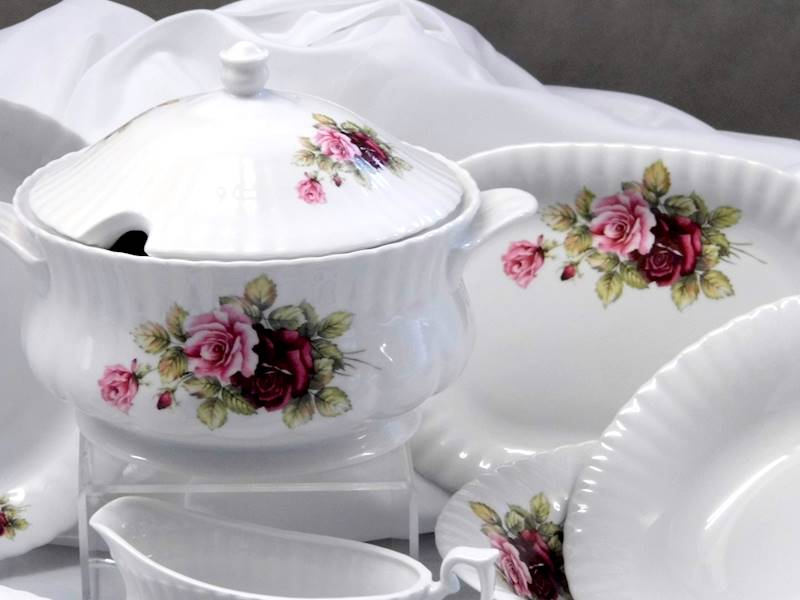 serwis obiadowy 12/45 Eden Rose IWONA 3 rzuty