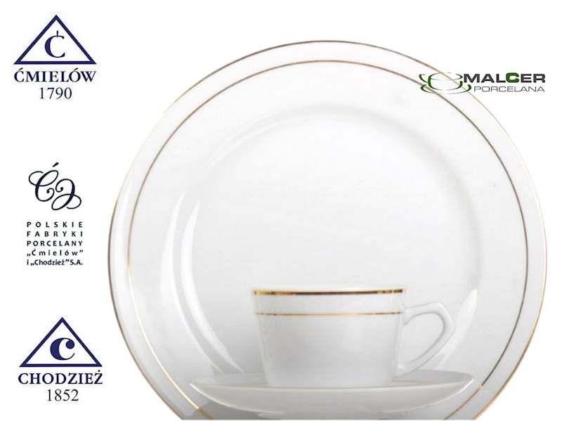 serwis do kawy herb 6/18 3604 Linia Złota PUŁASKI