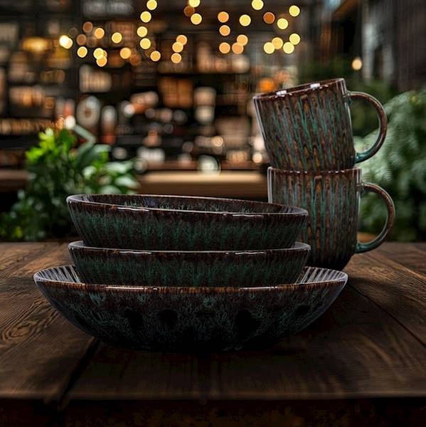 kubek 350 dek: S010 Stoneware JADE