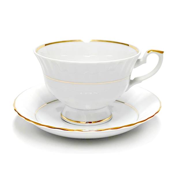 filiżanka ze spodkiem 022 dek: 351 Złota Linia IW