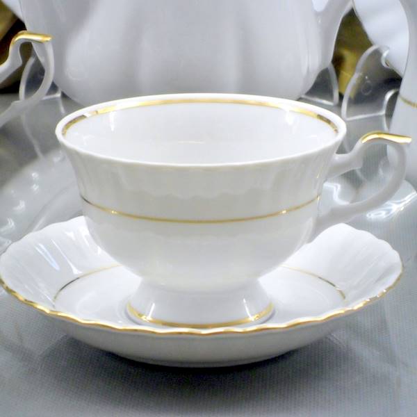 filiżanka ze spodkiem 022 dek: 351 Złota Linia IW