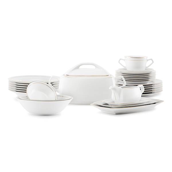 serwis obiadowy 12/45 3604 Linia Złota PUŁASKI