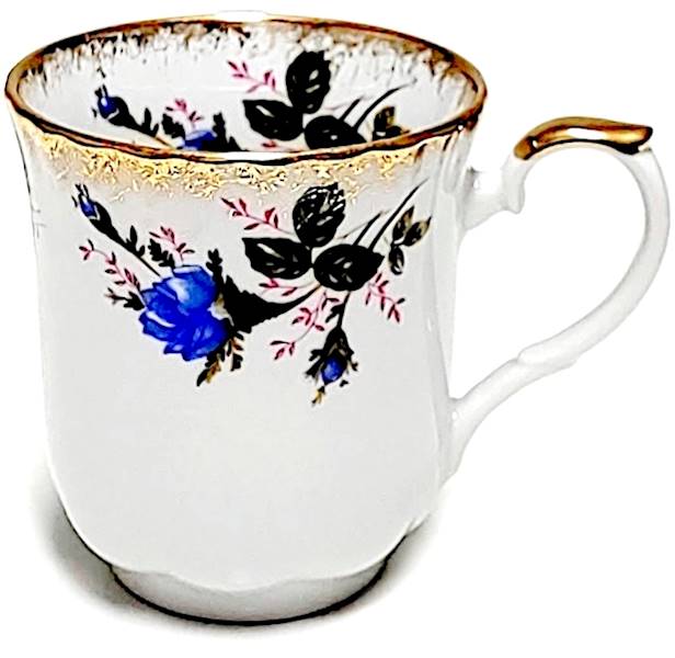 kubek 030 Złota Niebieska Róża IWONA